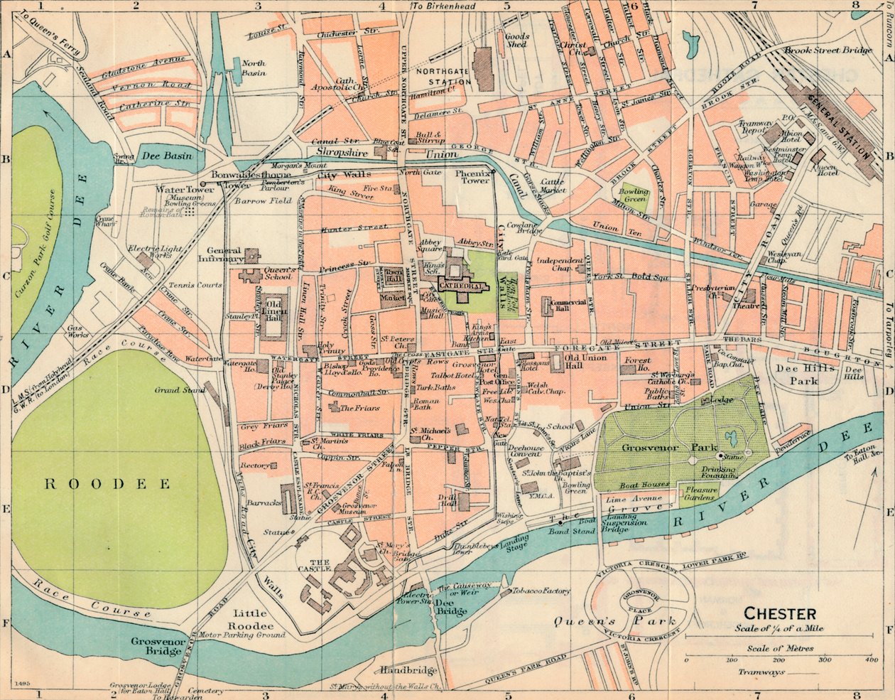 Chester, XXe siècle - John Bartholomew