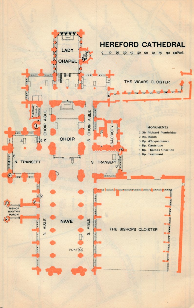 Cathédrale de Hereford, 20e siècle - John Bartholomew