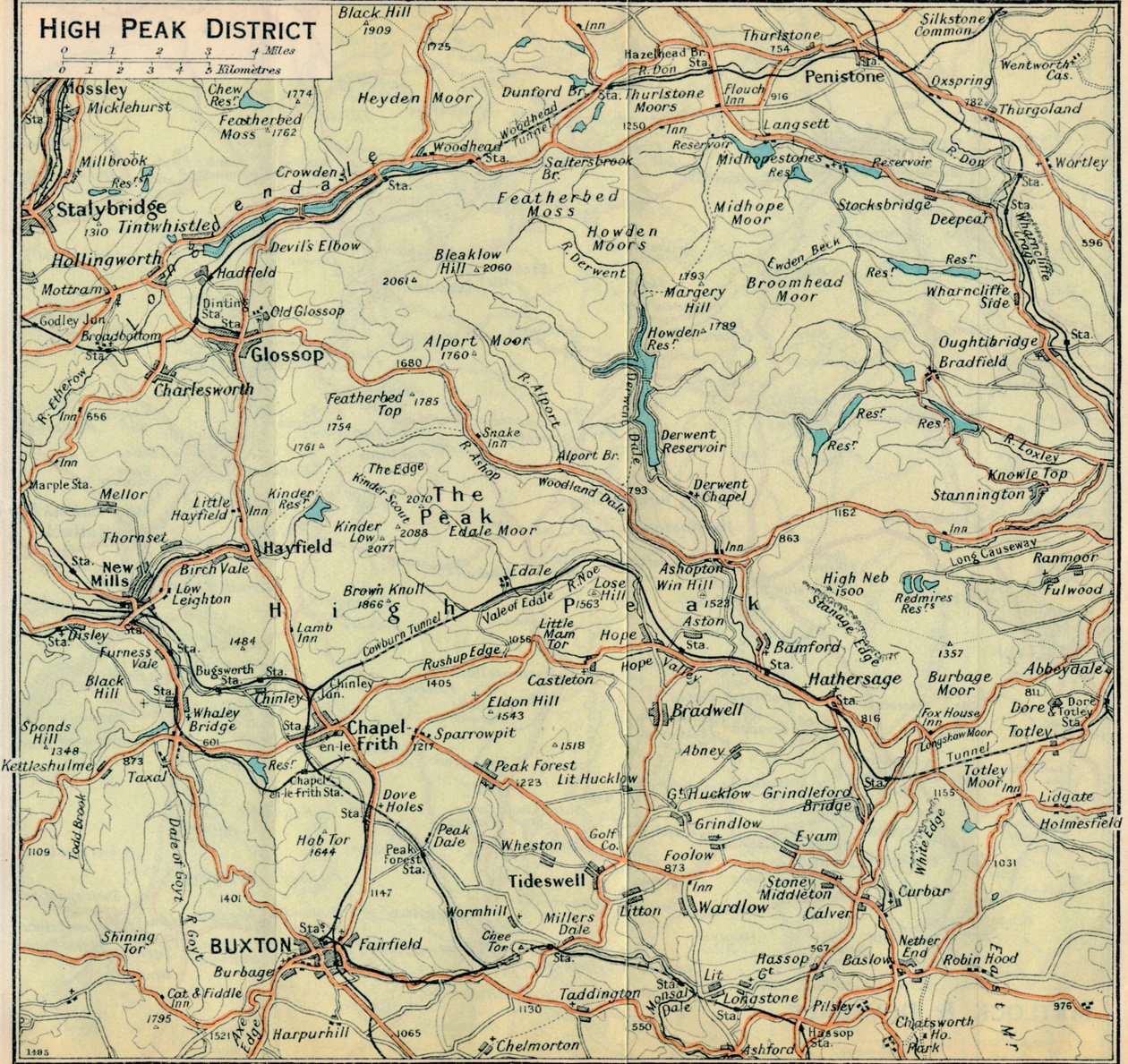 District de High Peak, XXe siècle - John Bartholomew
