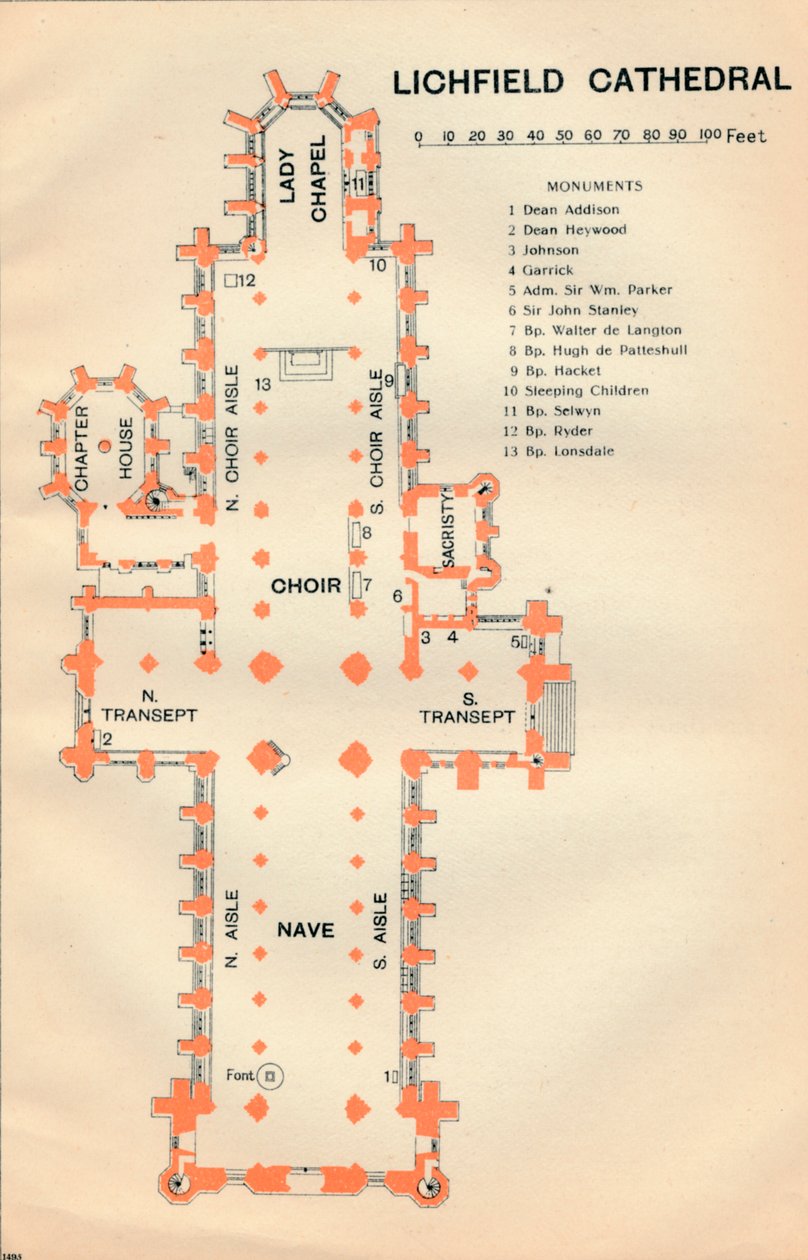 Cathédrale de Lichfield, 20ème siècle - John Bartholomew