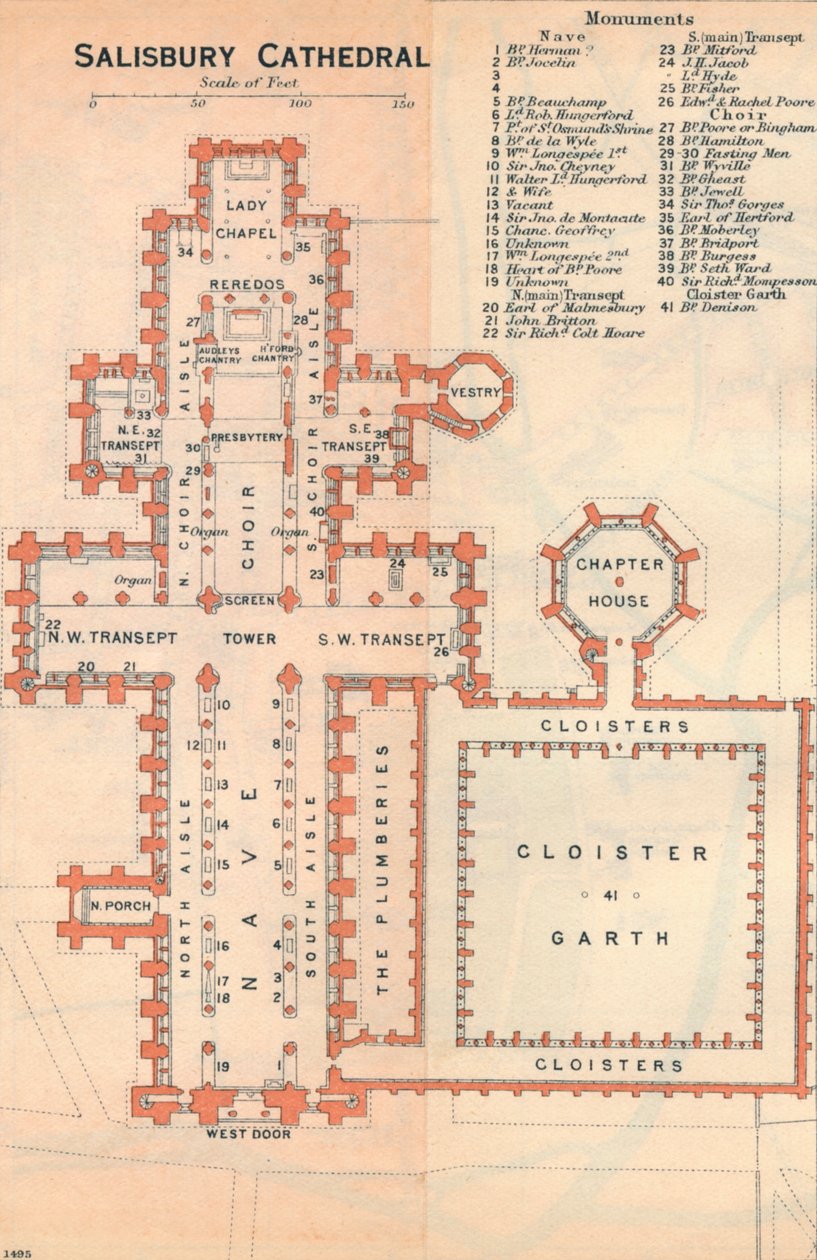 Cathédrale de Salisbury, 20e siècle - John Bartholomew