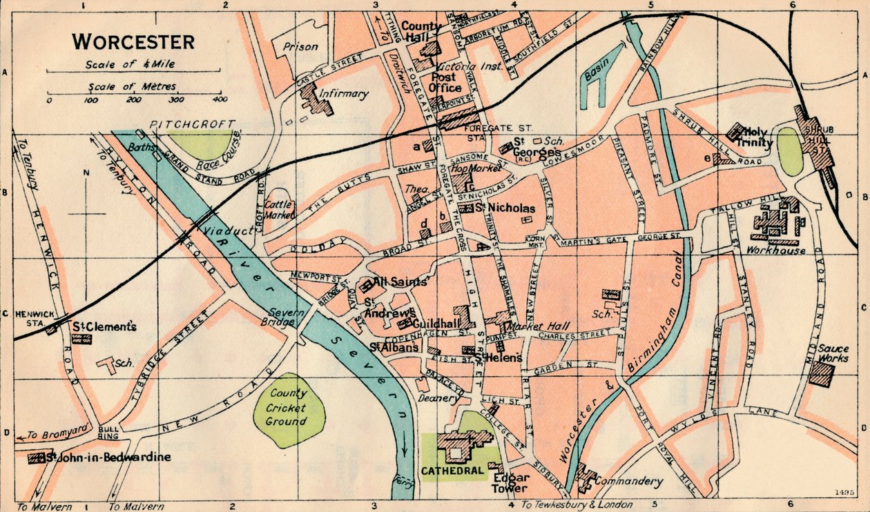 Worcester, 20ème siècle - John Bartholomew