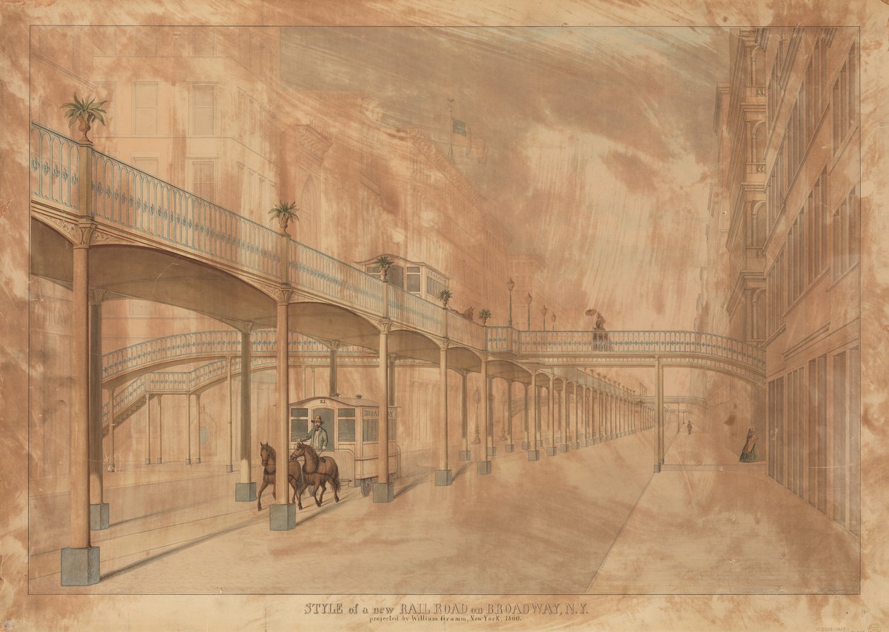 Chemin de fer surélevé, Broadway, New York - John Beigel