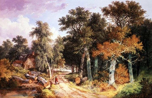Paysage campagnard - John Berney Ladbrooke