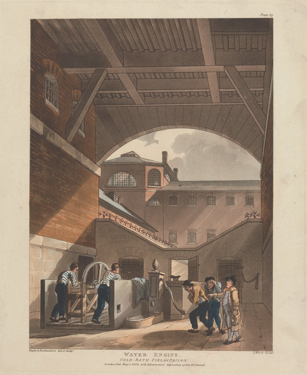 Machine à eau, prison de Cold-Bath-Fields - John Bluck