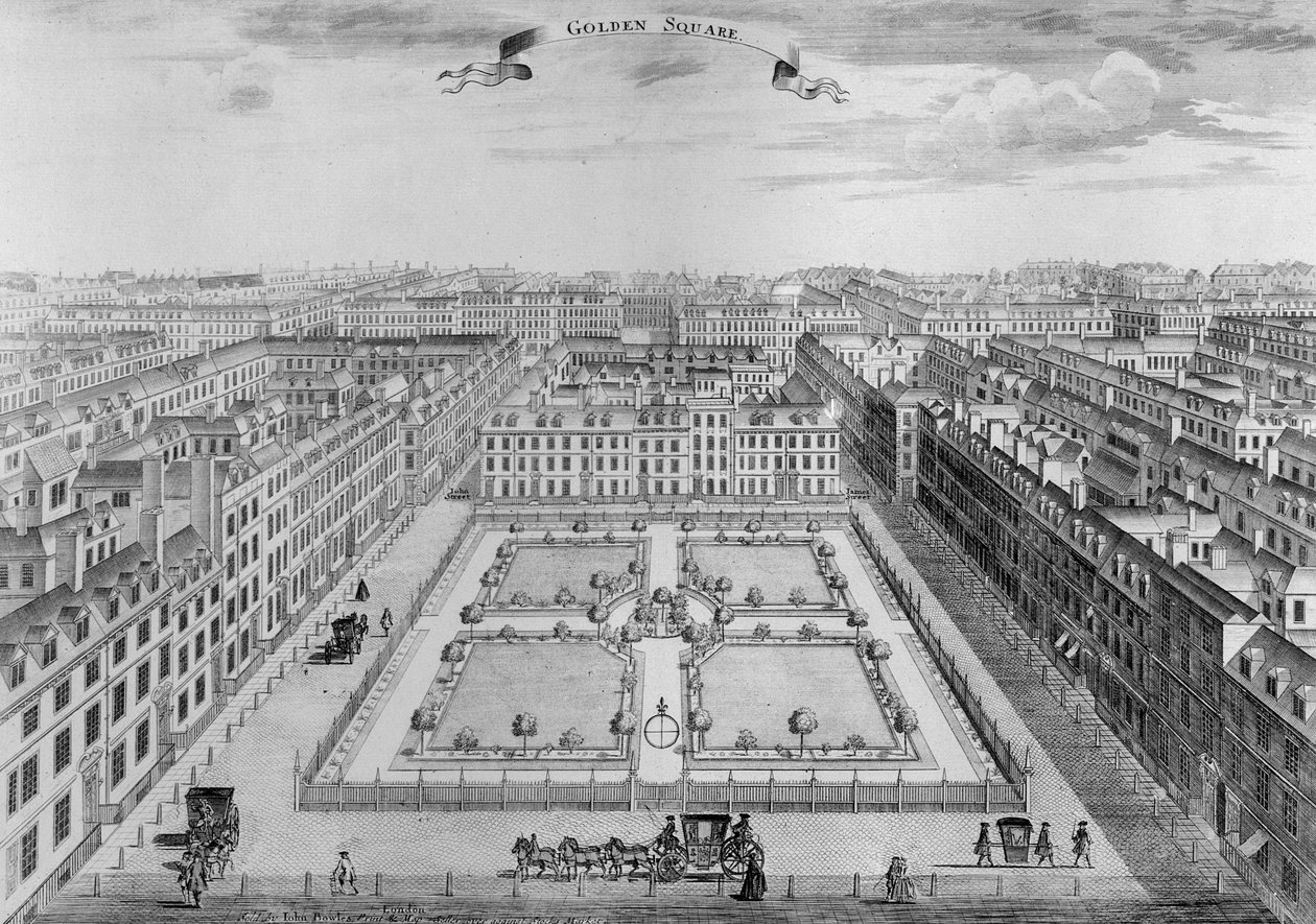Golden Square, vers 1725 - John Bowles