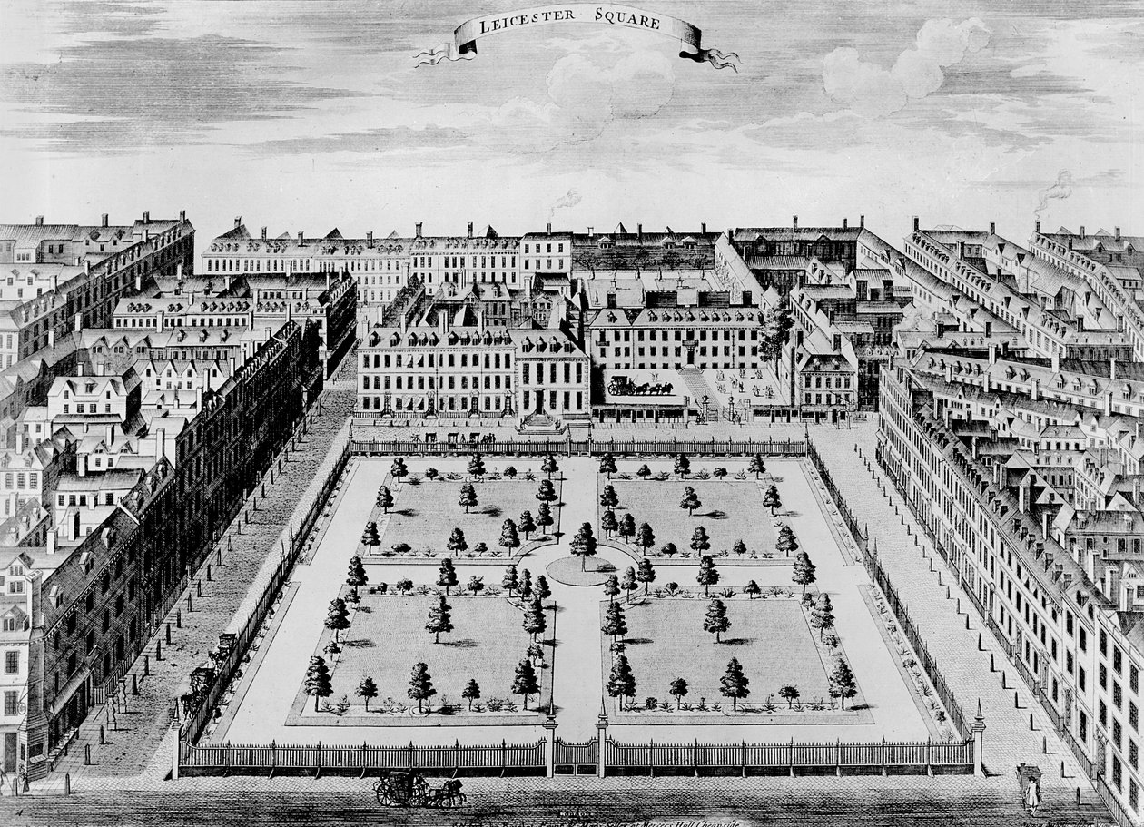 Leicester Square, vers 1725 - John Bowles