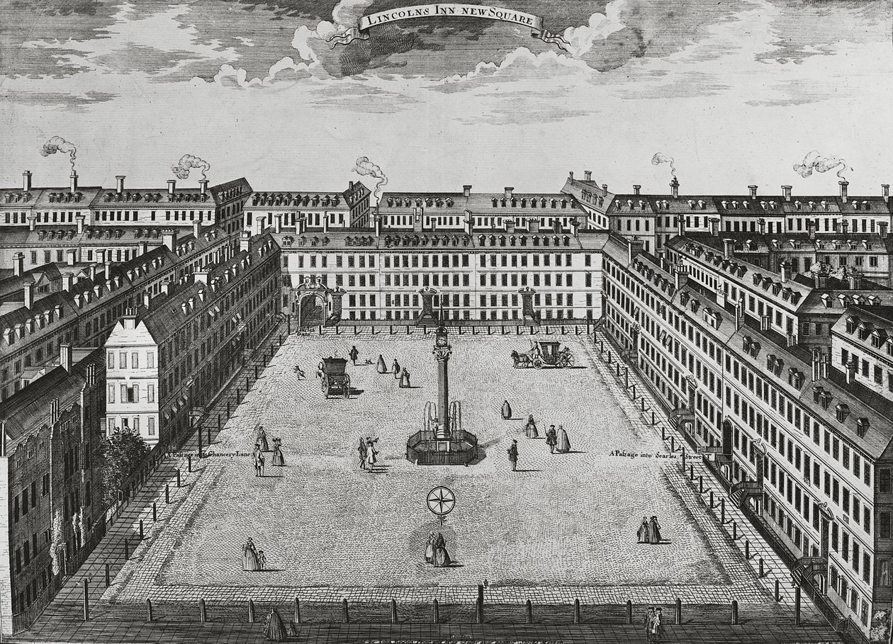 Lincolns Inn New Square, vers 1725 - John Bowles