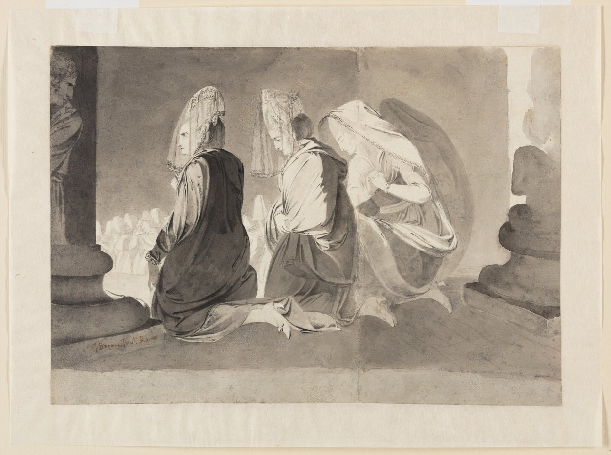 Trois femmes agenouillées - John Brown