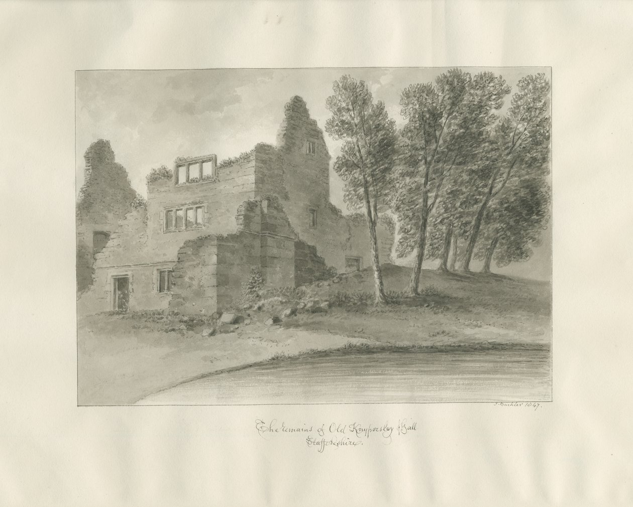 Biddulph - Knypersley Hall [ancien] - John Buckler