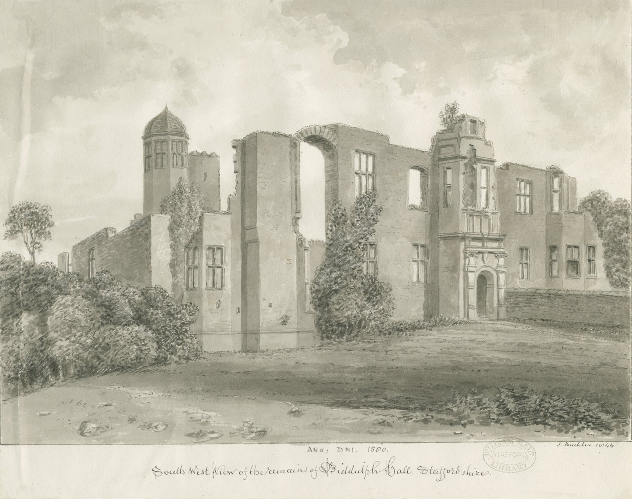 Biddulph Hall (ancien) - John Buckler