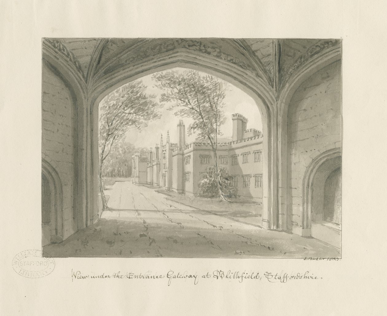 Blithfield Hall - John Buckler