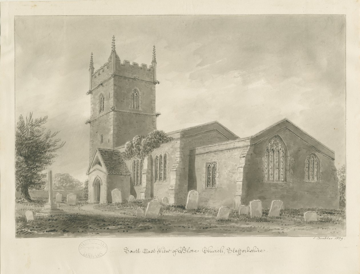 Église de Blore - John Buckler