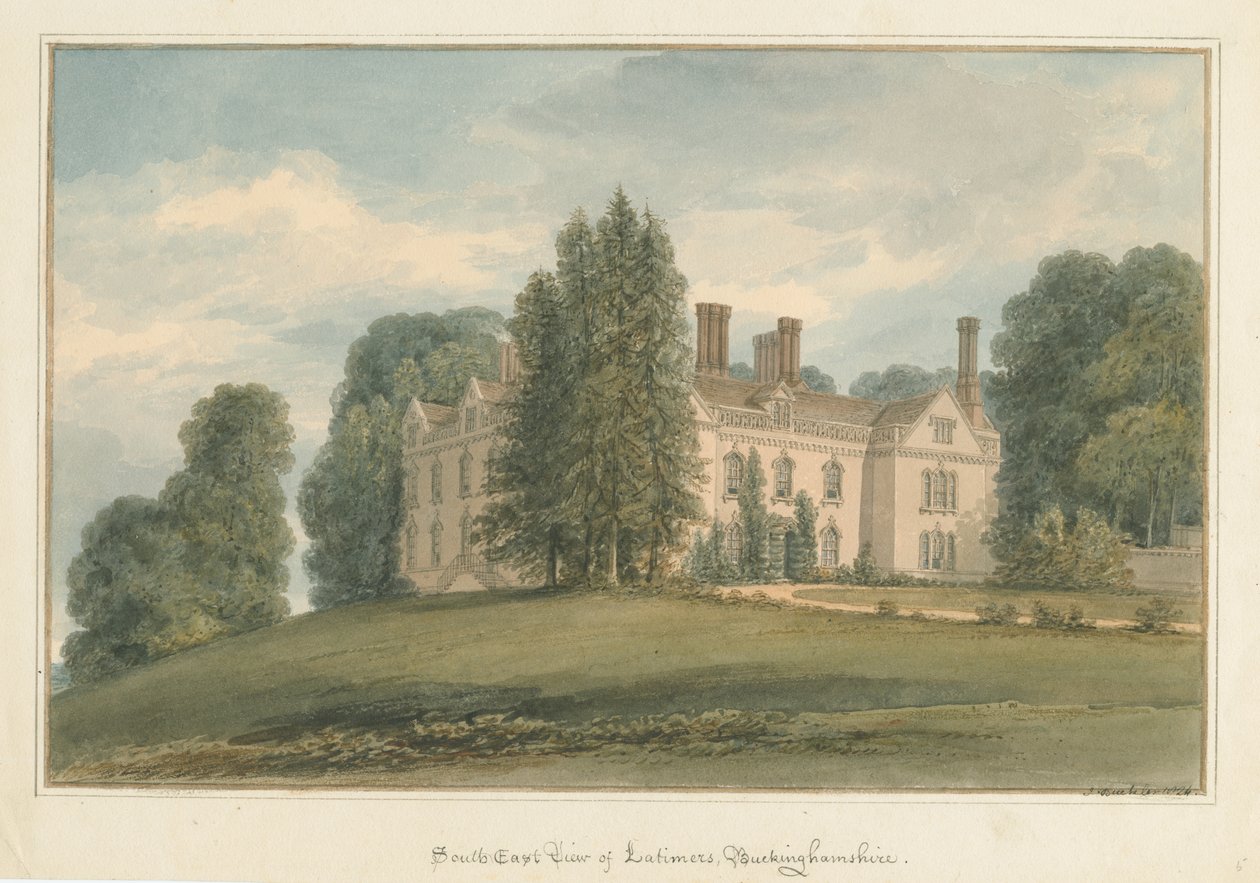 Buckinghamshire - Latimers Hall - John Buckler