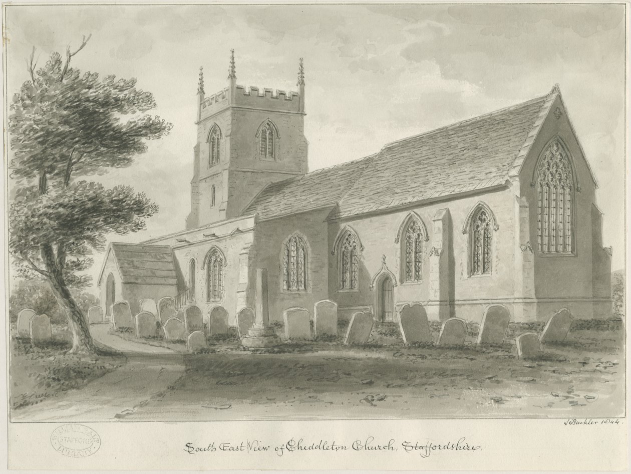 Église de Cheddleton - John Buckler