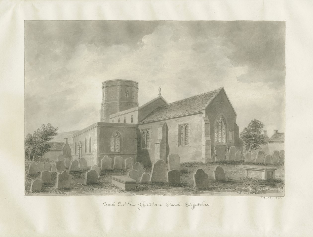 Église de Dilhorne - John Buckler