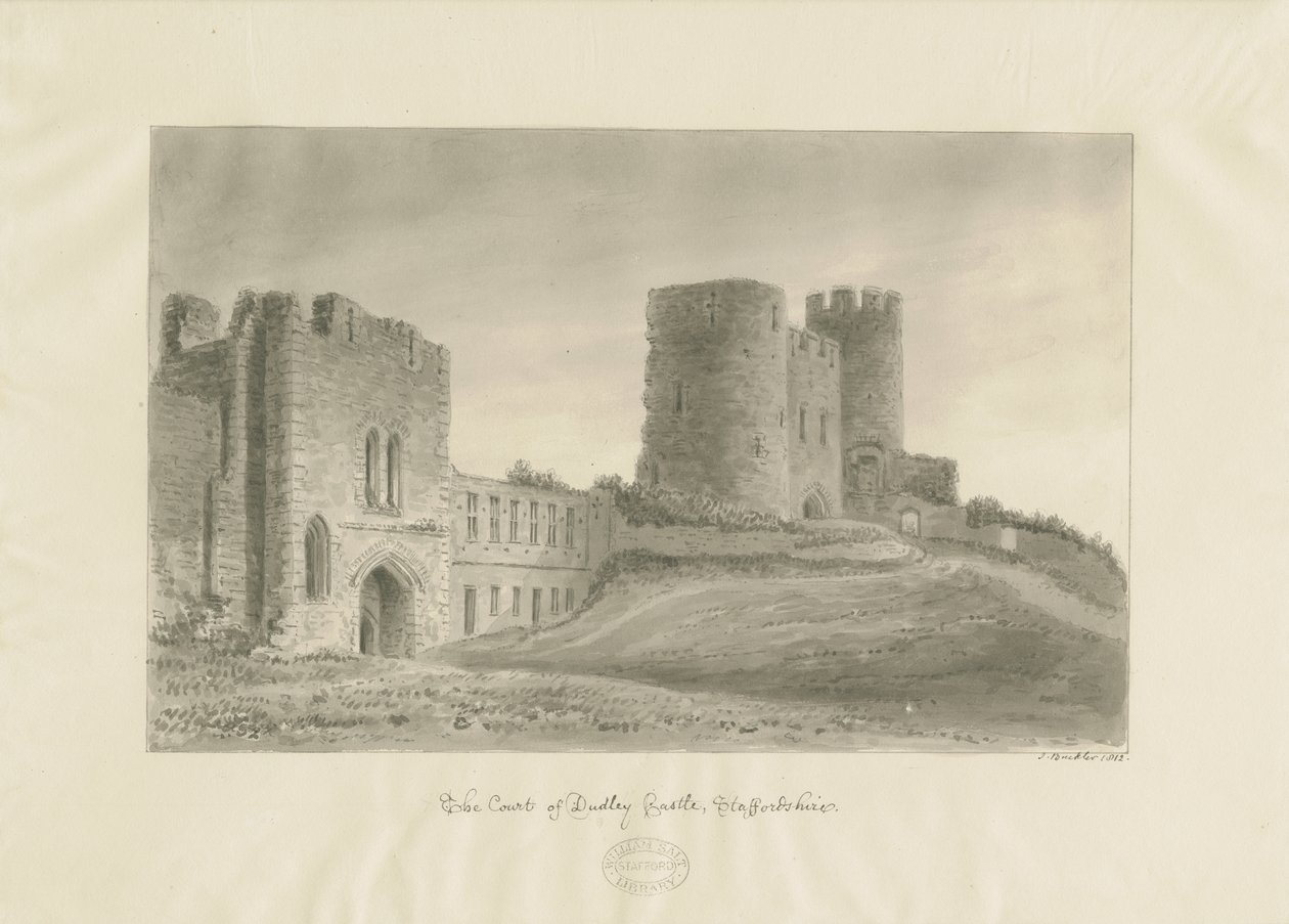 Château de Dudley - Le Donjon - John Buckler