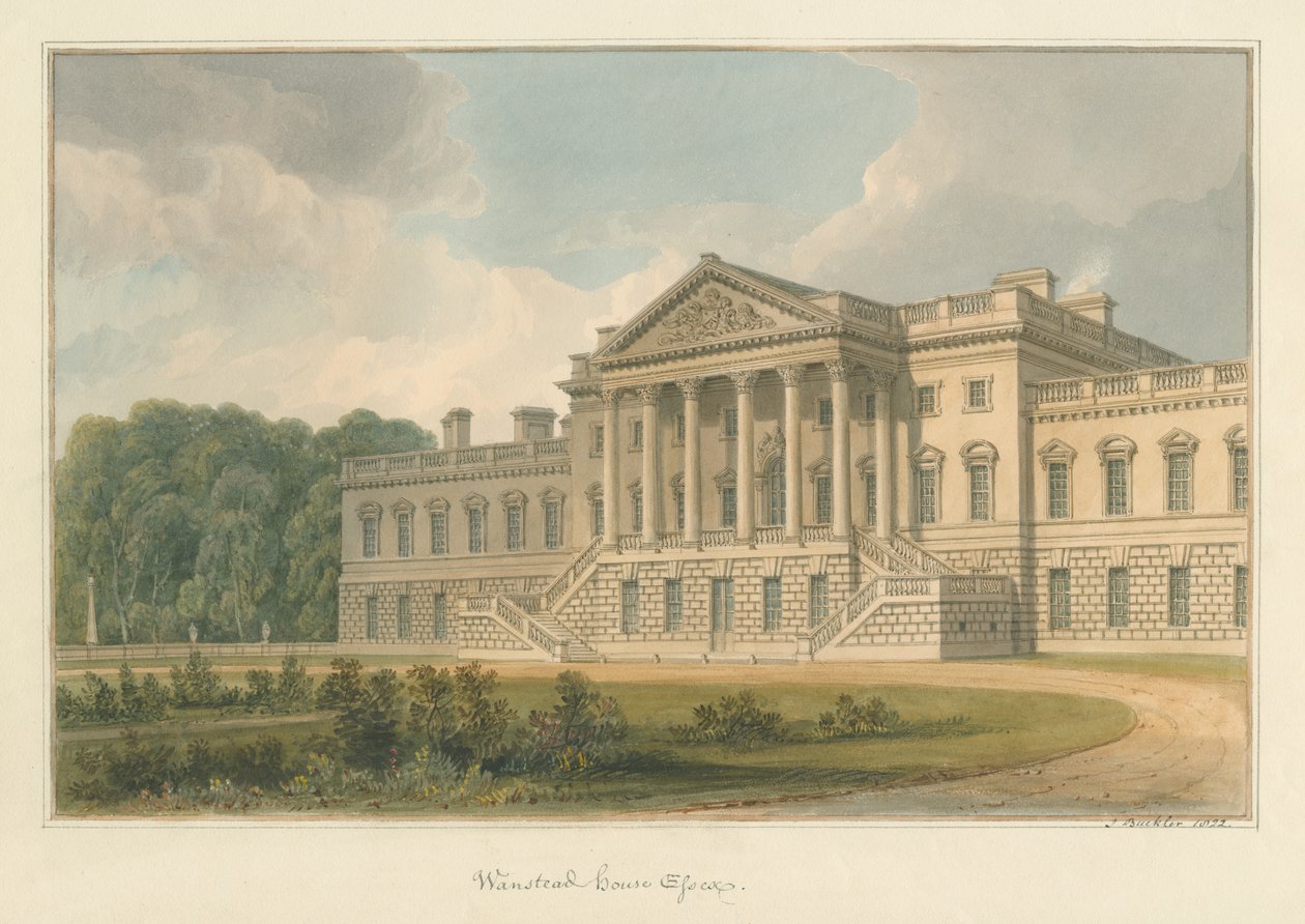 Essex - Wanstead House, 1822 - John Buckler