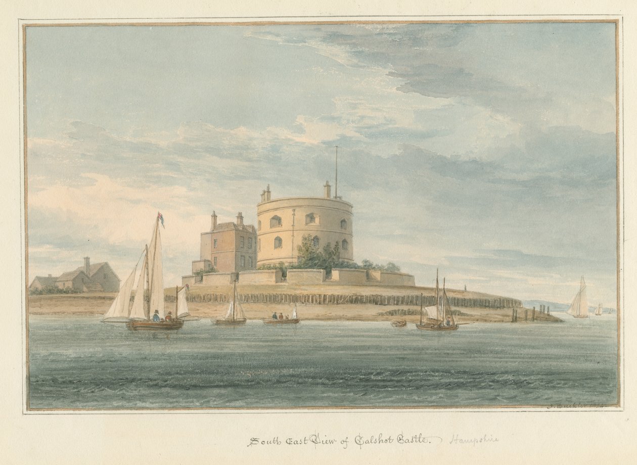 Hampshire - Château de Calshot, 1824 - John Buckler