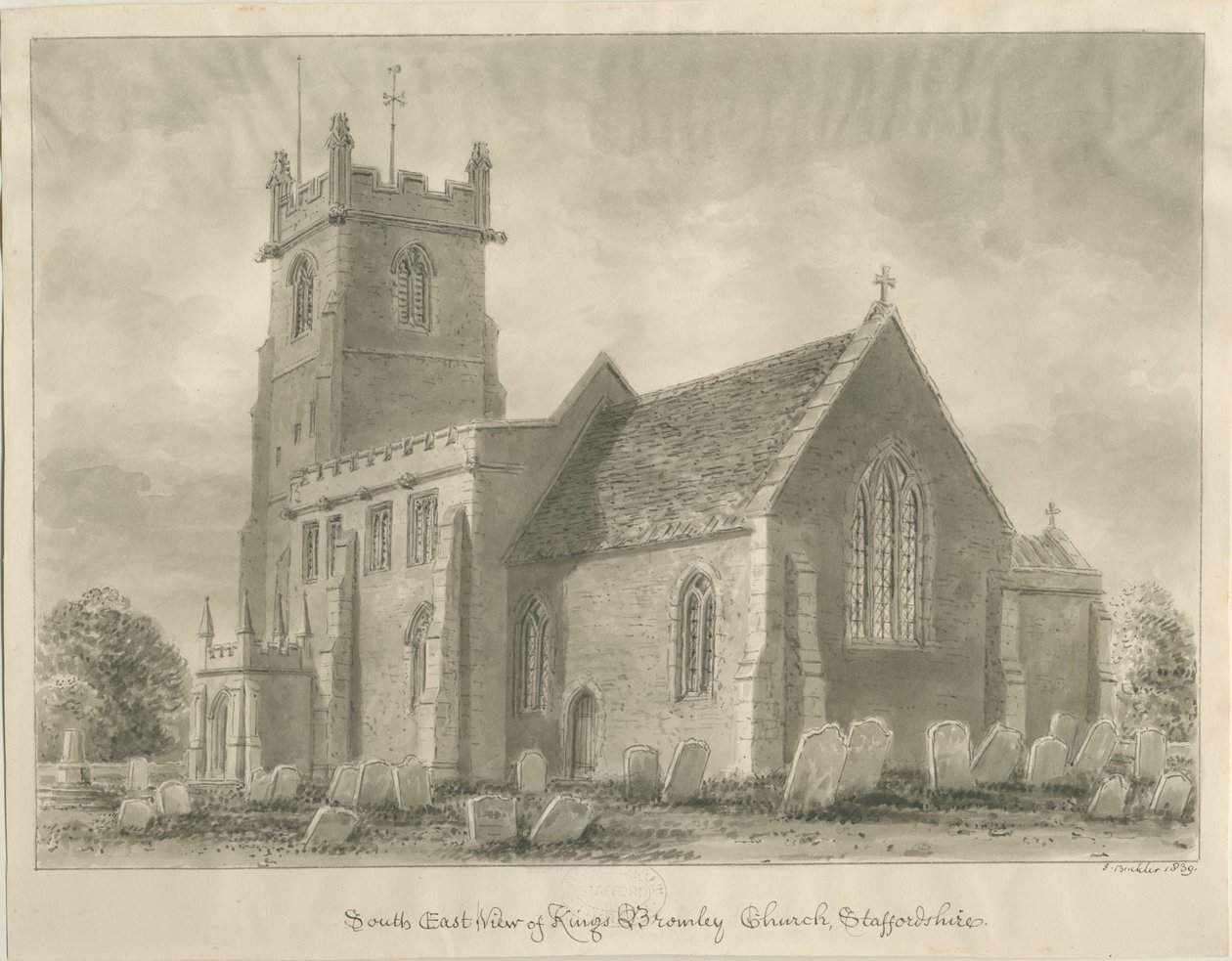 Église de Kings Bromley - John Buckler