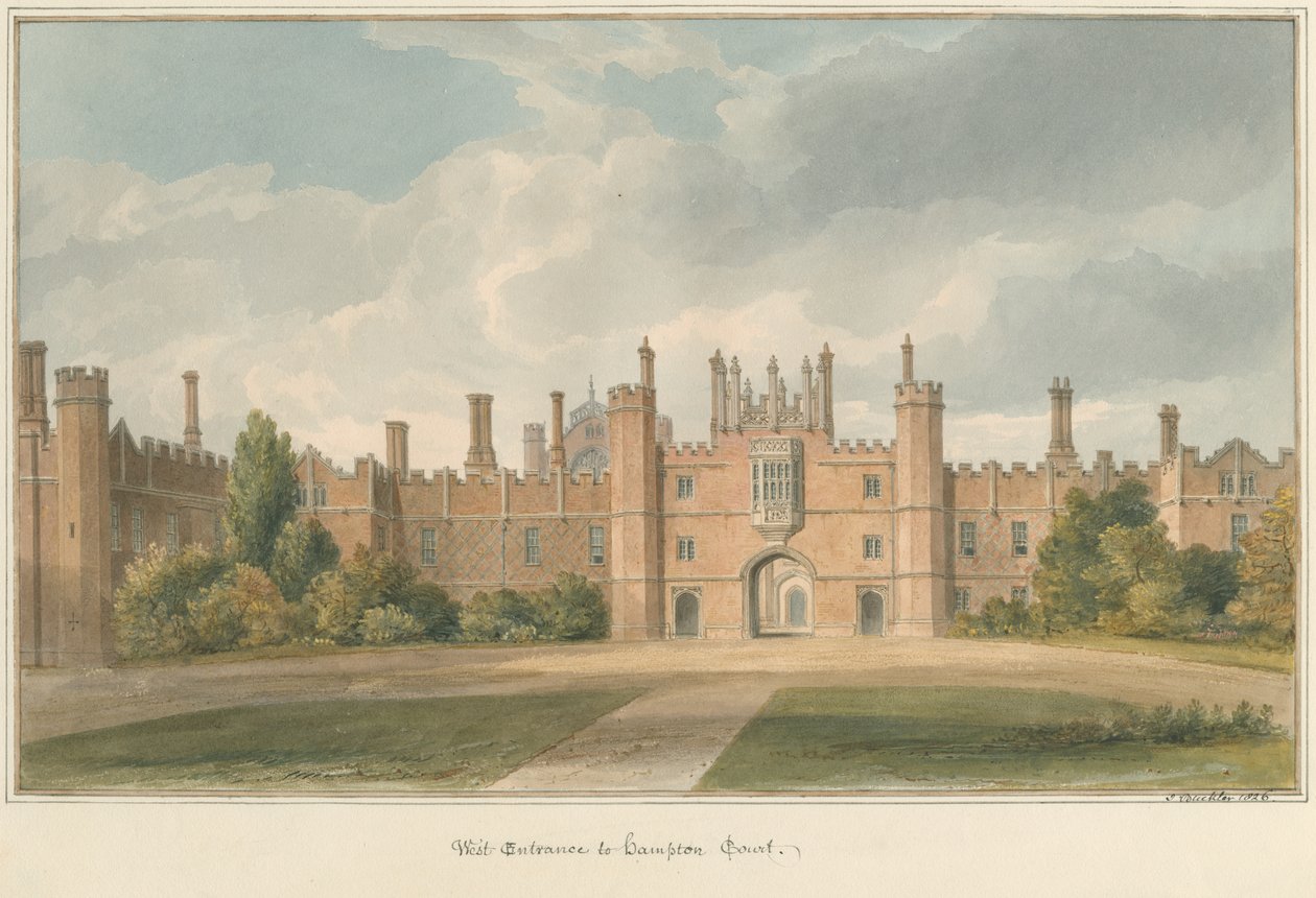 Middlesex - Hampton Court, 1826 - John Buckler
