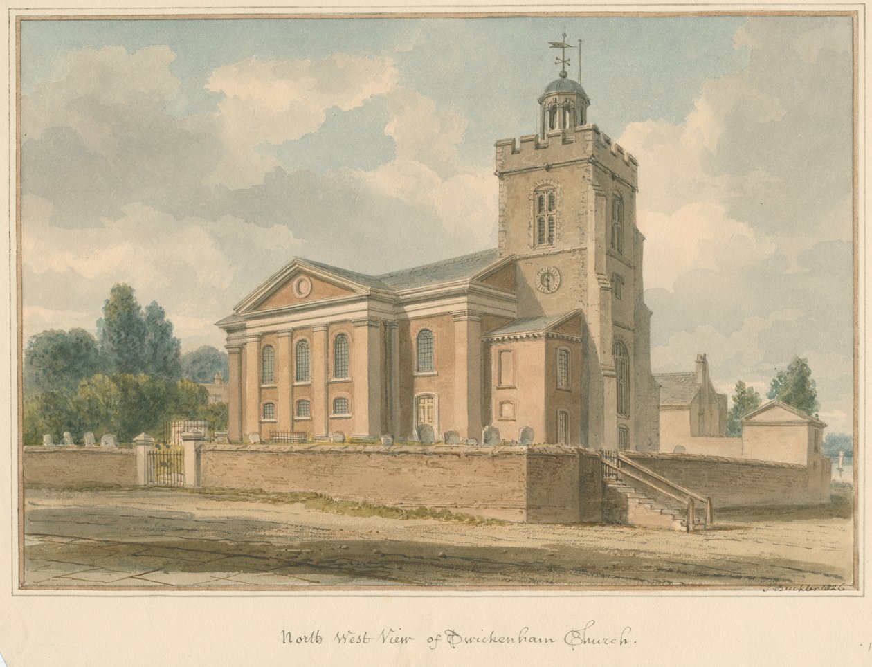 Middlesex - Église de Twickenham - John Buckler