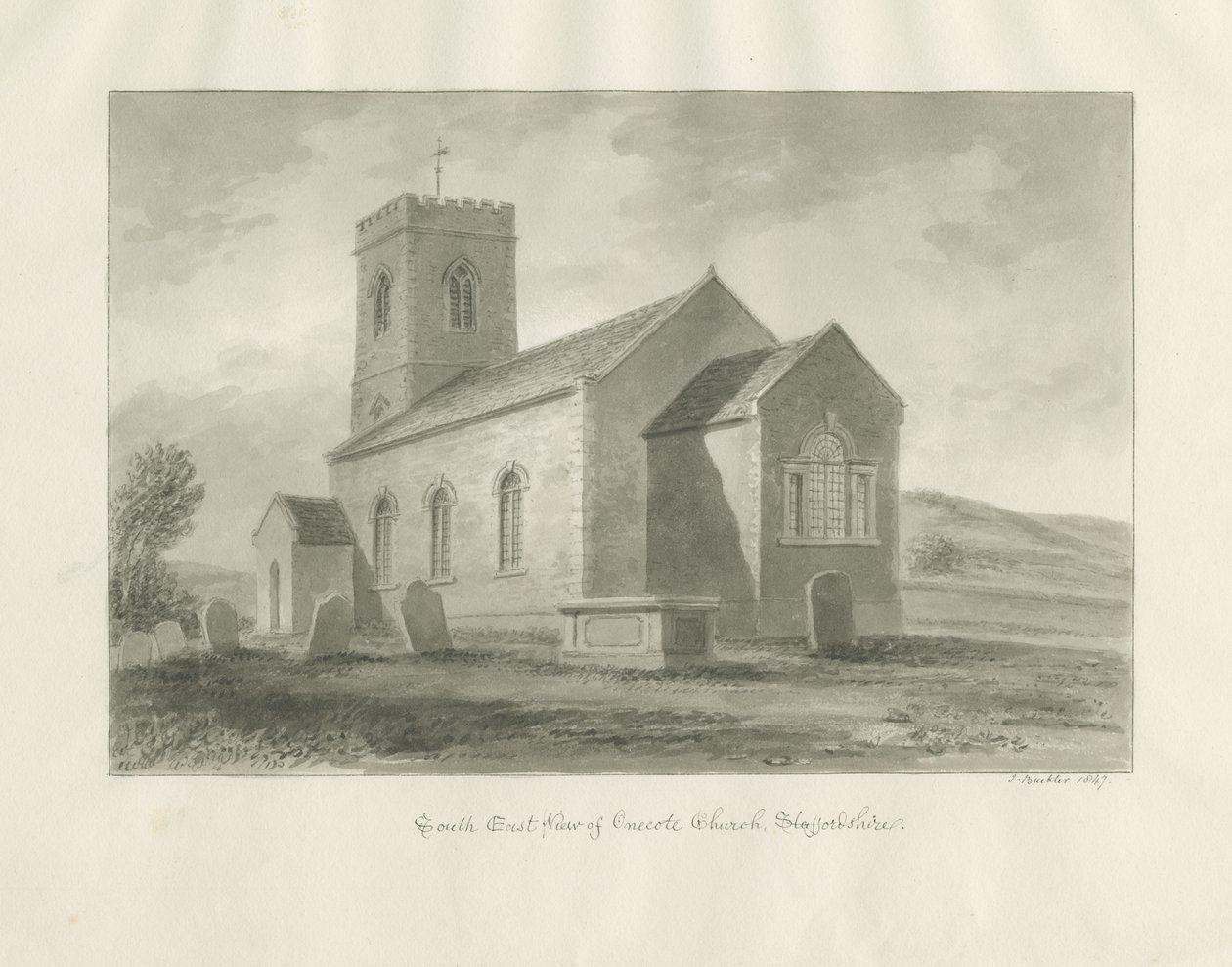 Église de Onecote - John Buckler