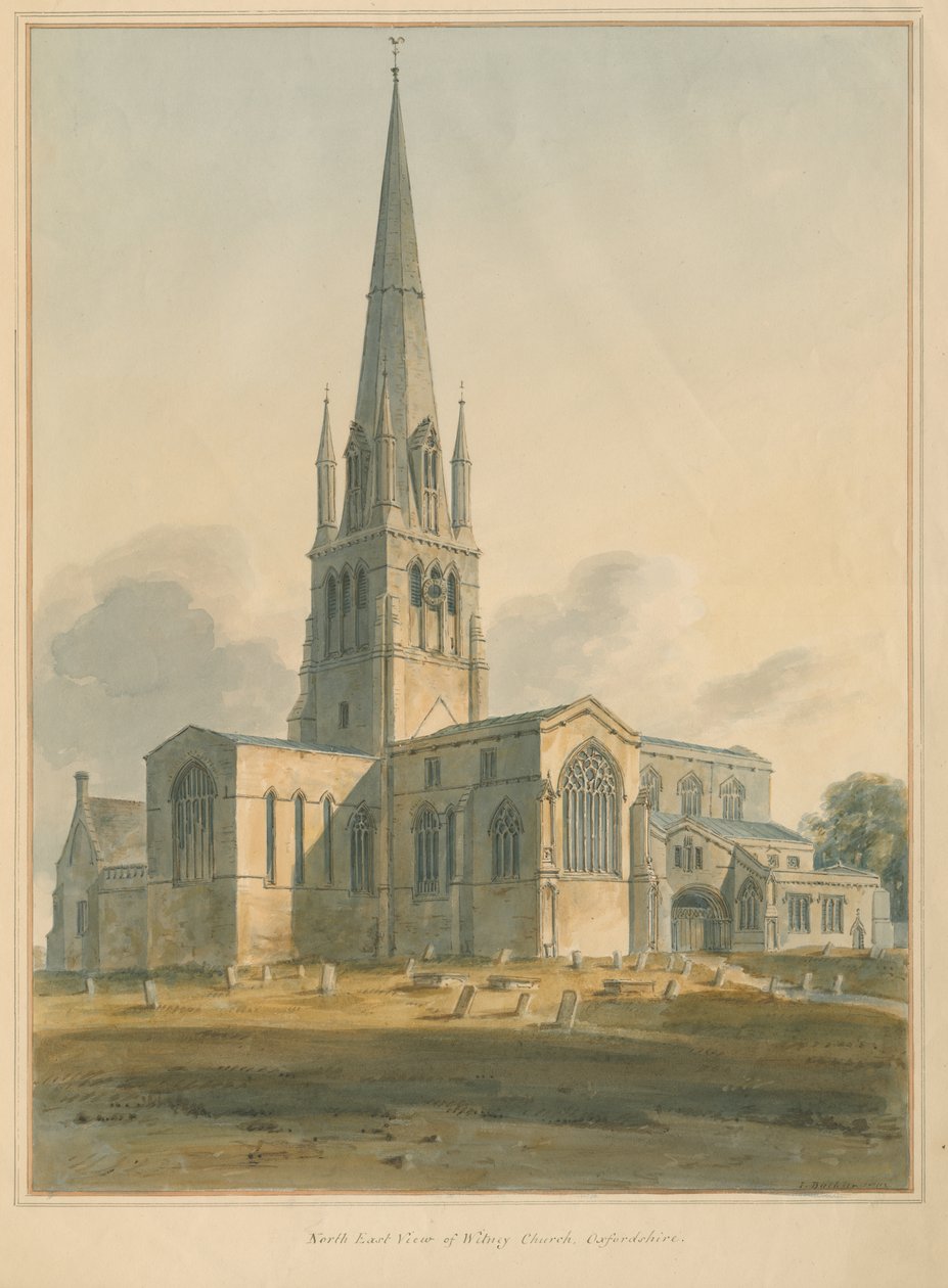 Oxfordshire - Église de Witney, 1802 - John Buckler