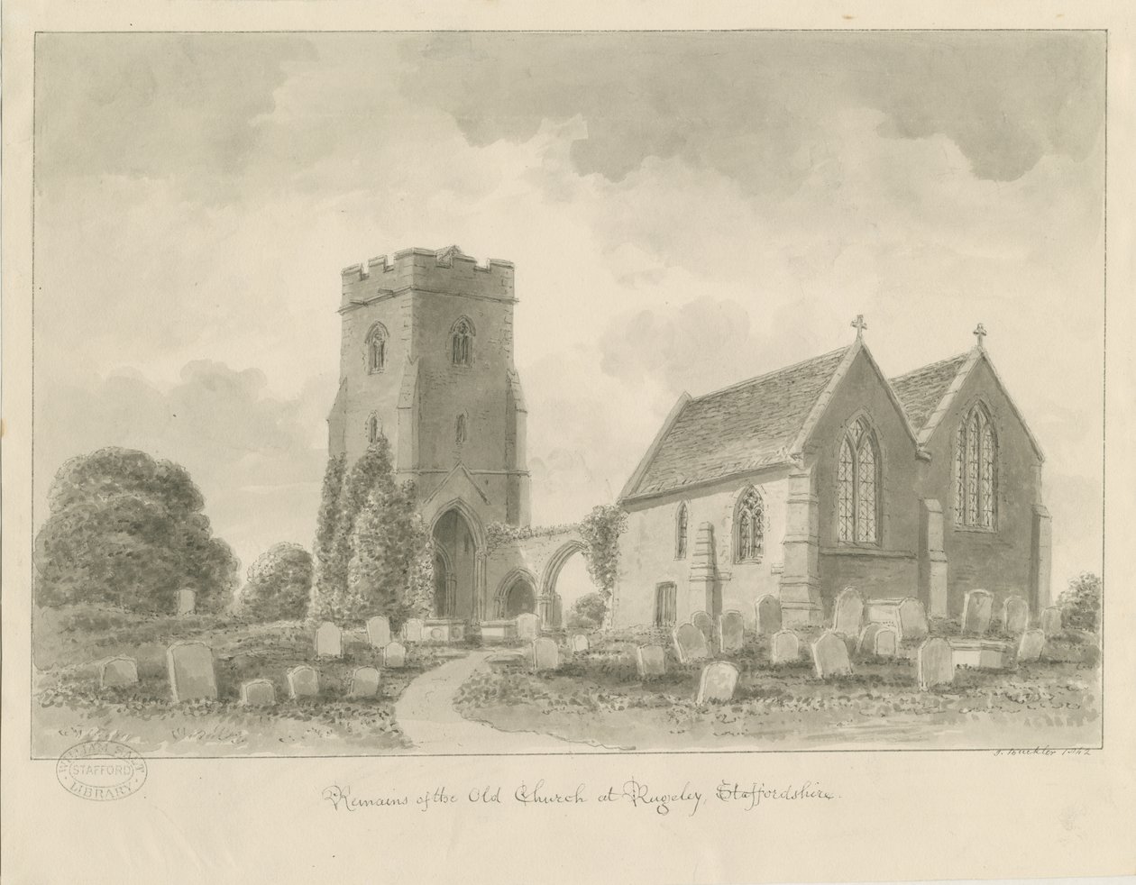 Église de Rugeley (ancienne) - John Buckler