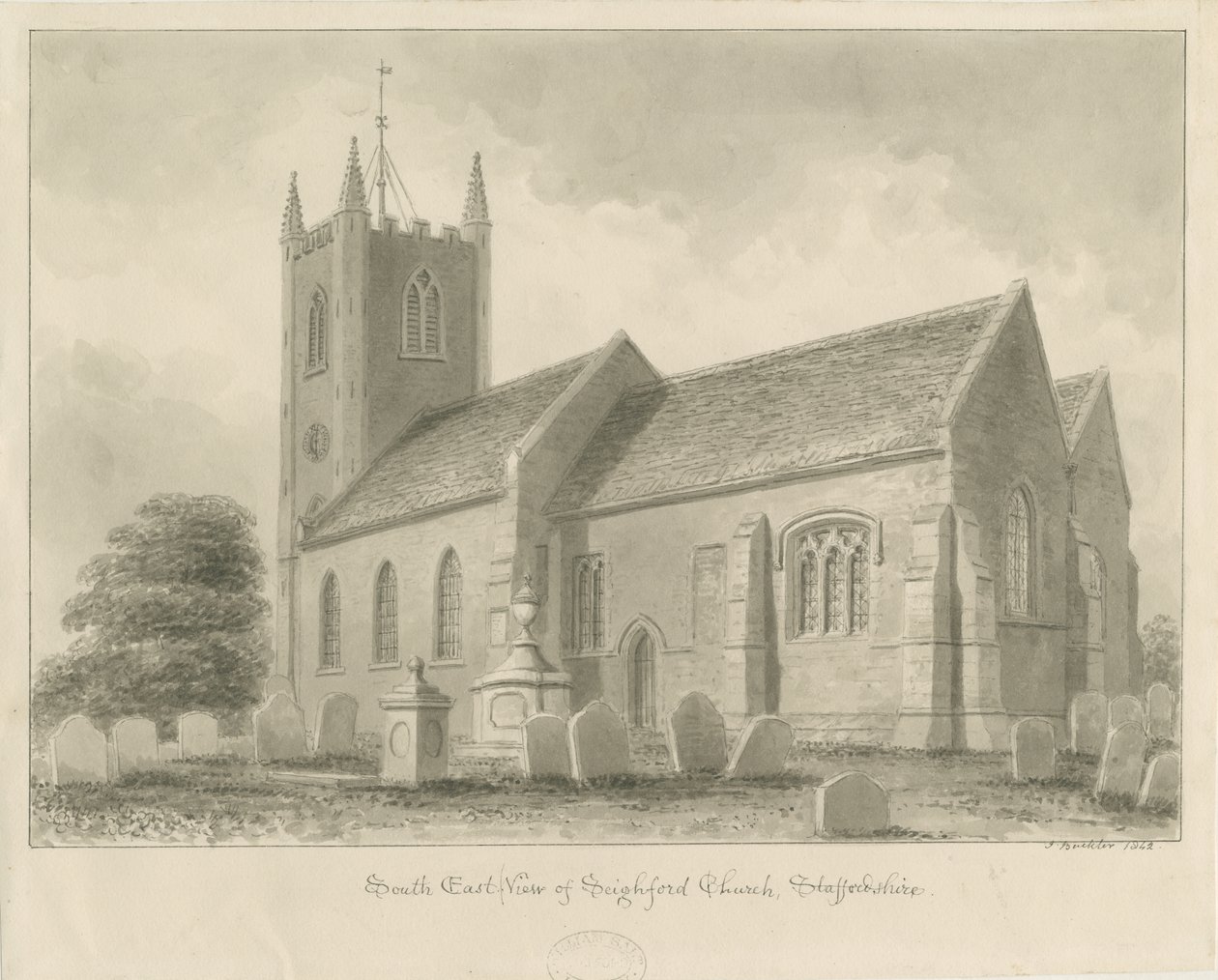 Église de Seighford - John Buckler