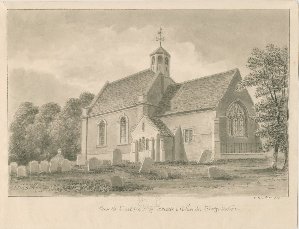 Église de Stretton - John Buckler