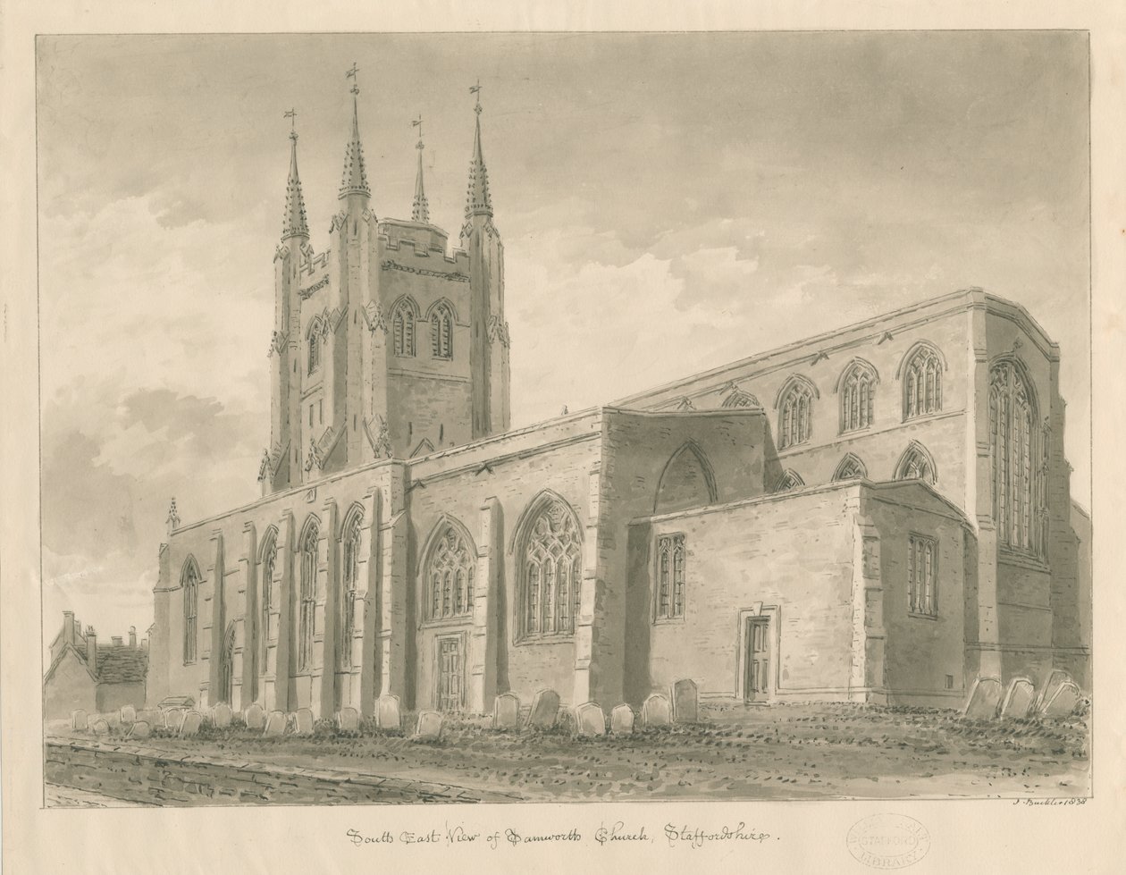 Église de Tamworth - John Buckler