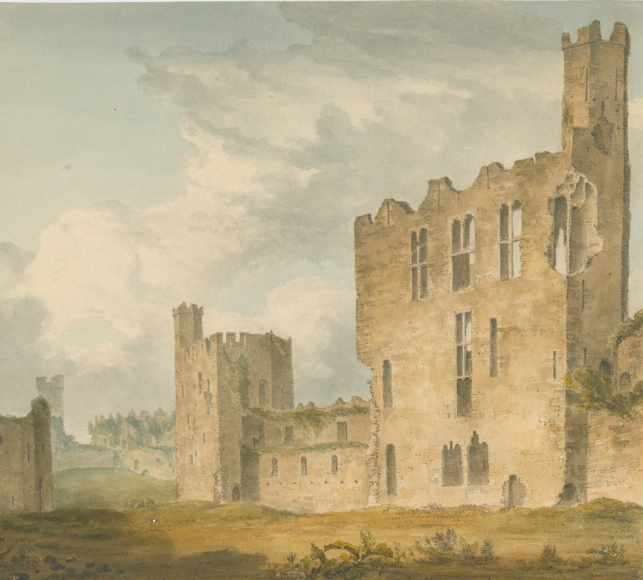 Pays de Galles - Carnarvonshire - Château de Conway, 1800 - John Buckler
