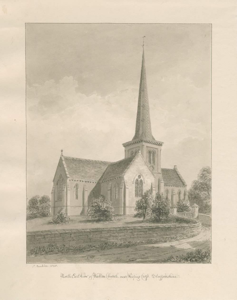 Église de Walton-on-the-Hill - John Buckler