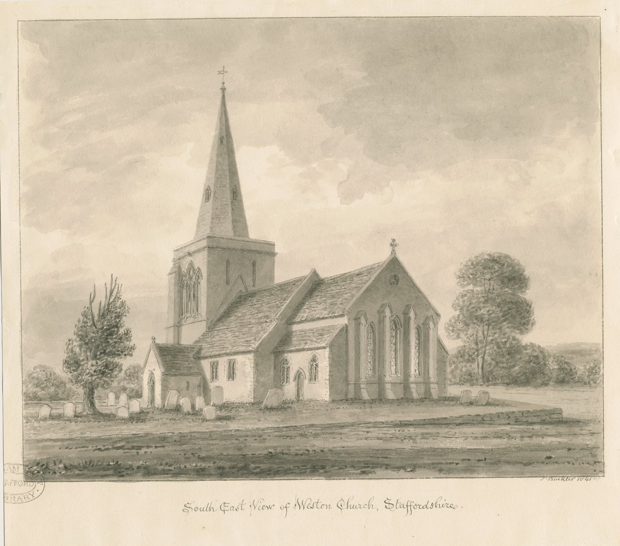 Église de Weston-on-Trent - John Buckler