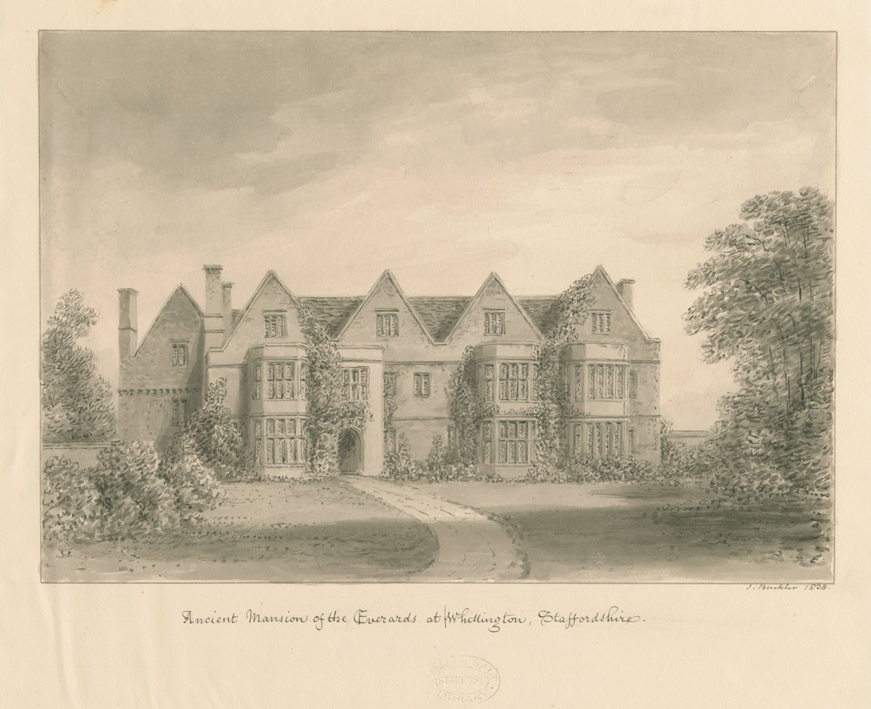 Whittington Hall - John Buckler