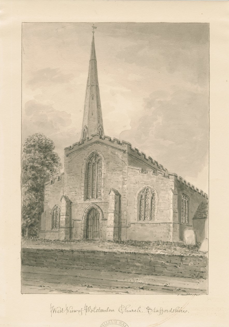 Église de Wolstanton - John Buckler