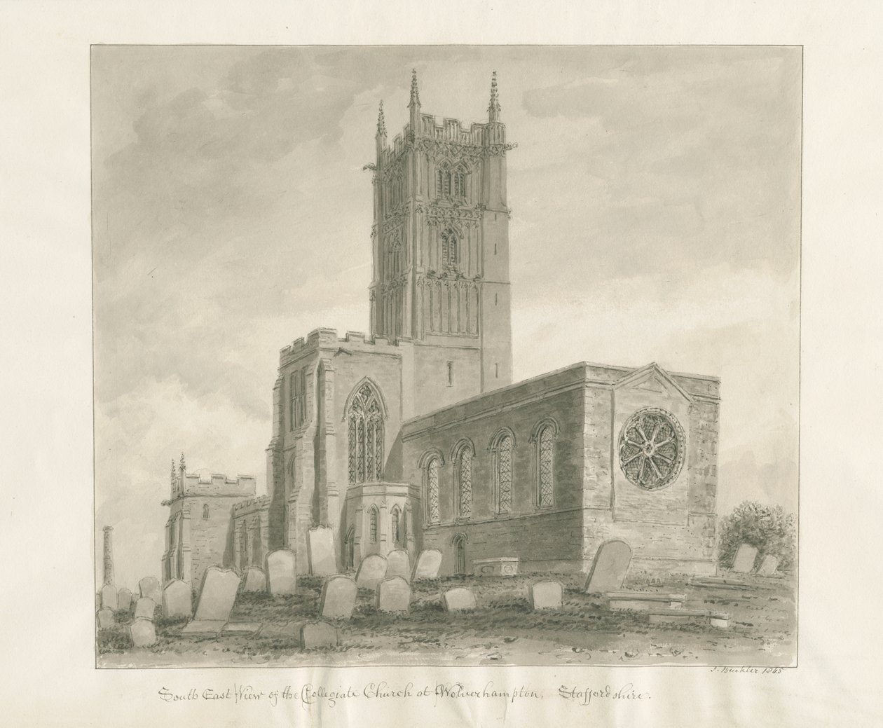 Wolverhampton - Église Saint-Pierre - John Buckler