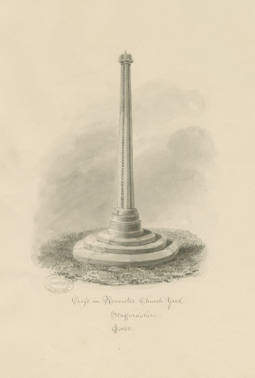 Cimetière de Rocester - Croix - John Chessell Buckler