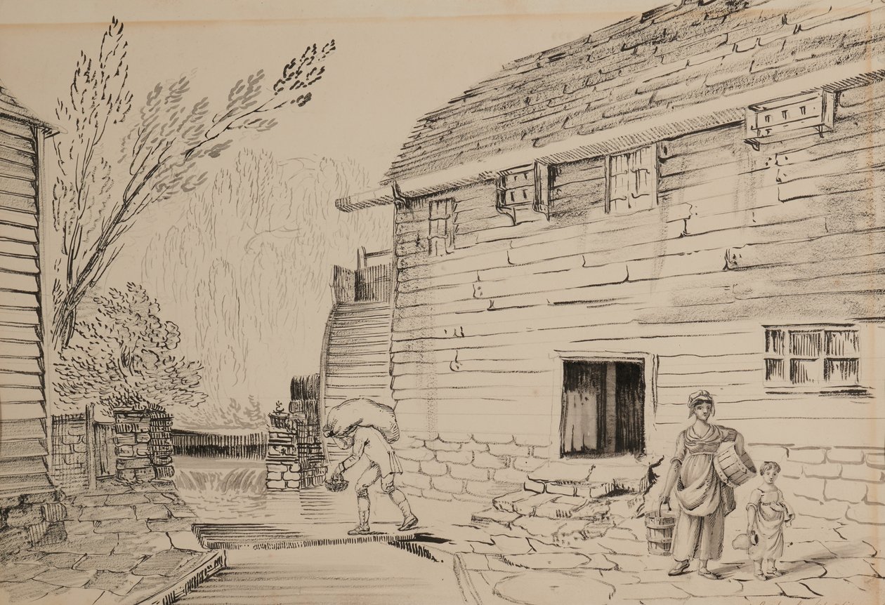 Moulin près de Ditton - John Claude Nattes