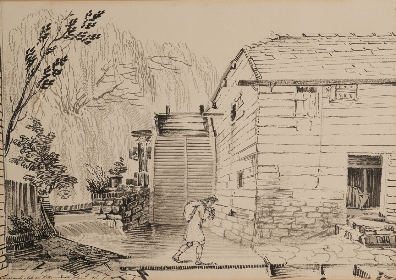 Moulin près de Ditton - John Claude Nattes