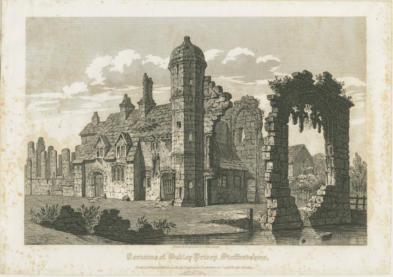Prieuré de Dudley : gravure, nd [vers 1821] - John Coney