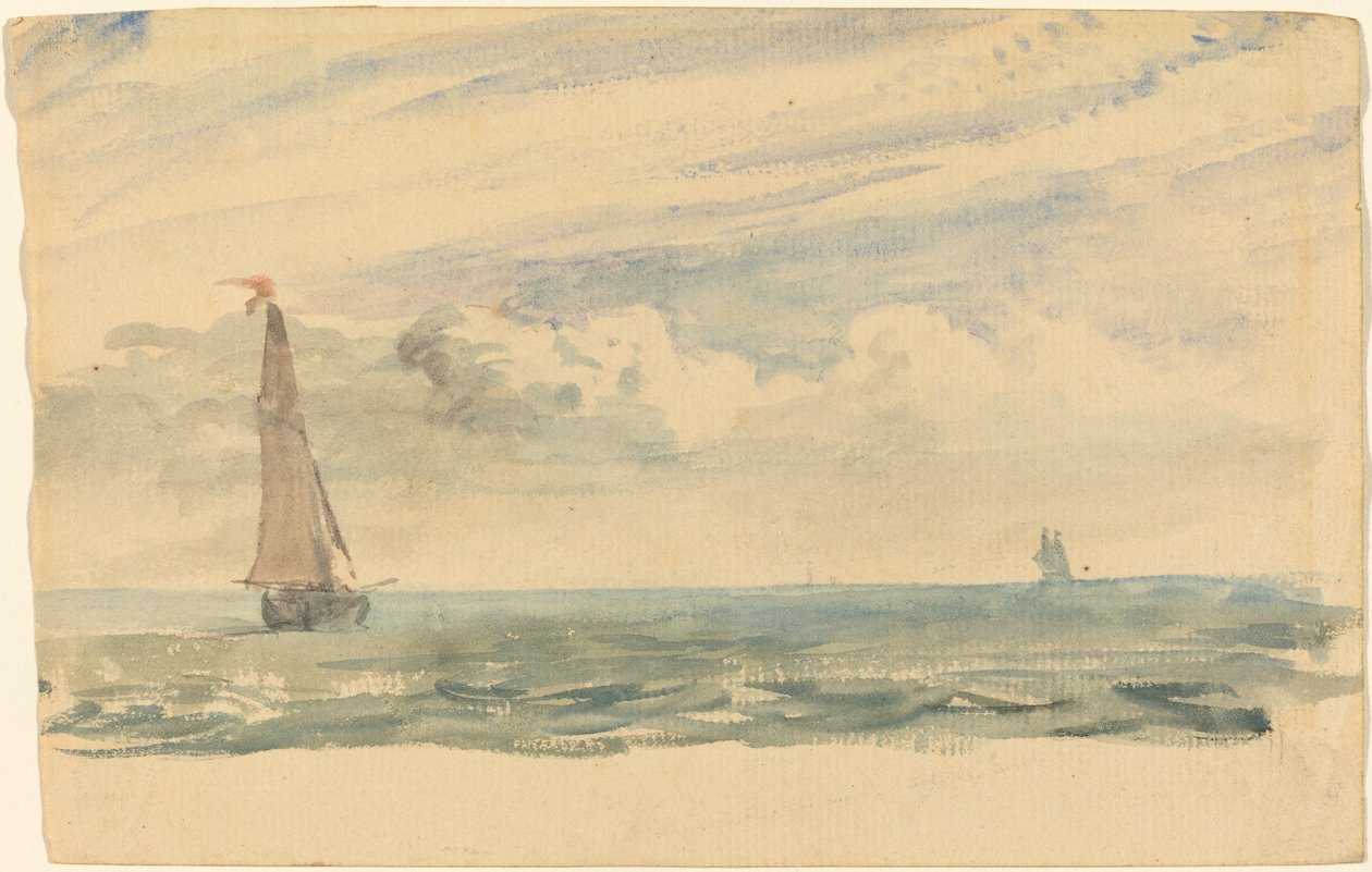 Paysage marin avec deux voiliers - John Constable