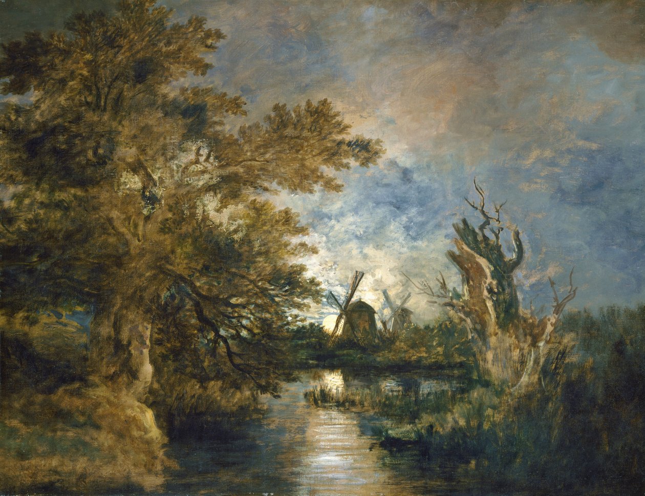 Clair de lune sur la Yare, vers 1816-1817 - John Crome