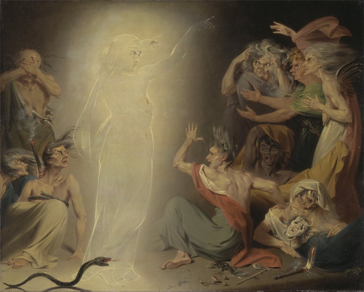 Le fantôme de Clytemnestre réveille les furies - John Downman