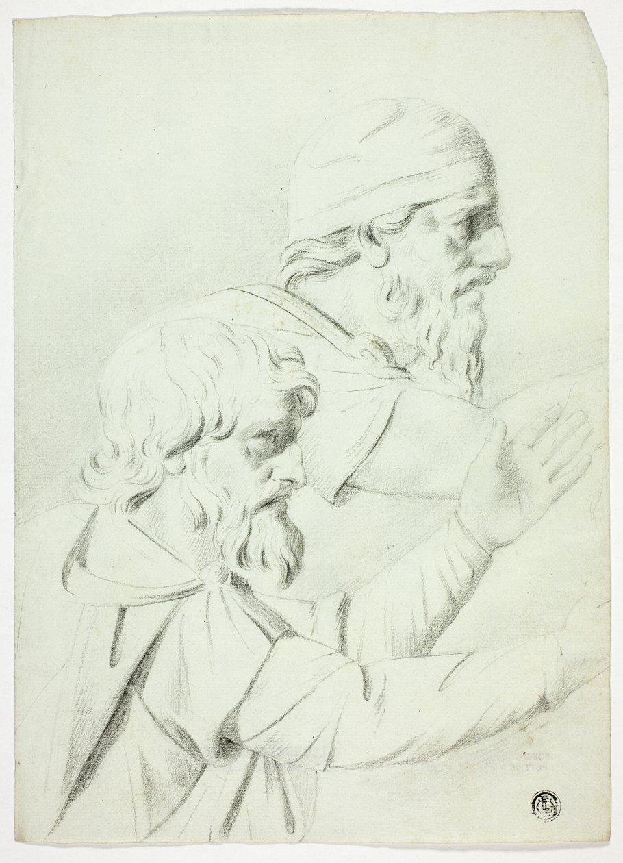 Deux hommes de profil (de Bas Relief) - John Downman