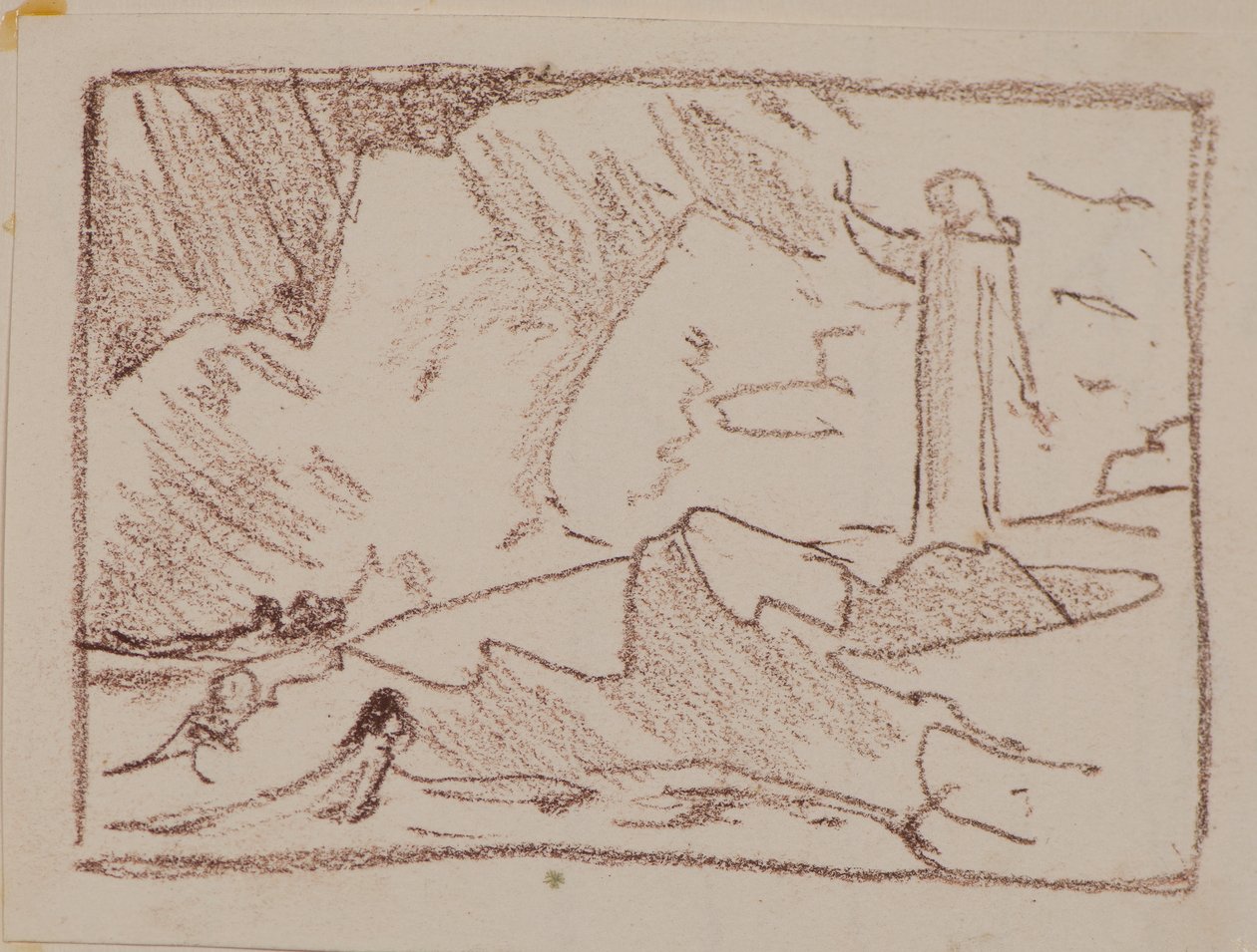 Columba bénissant des sirènes (crayon) - John Duncan