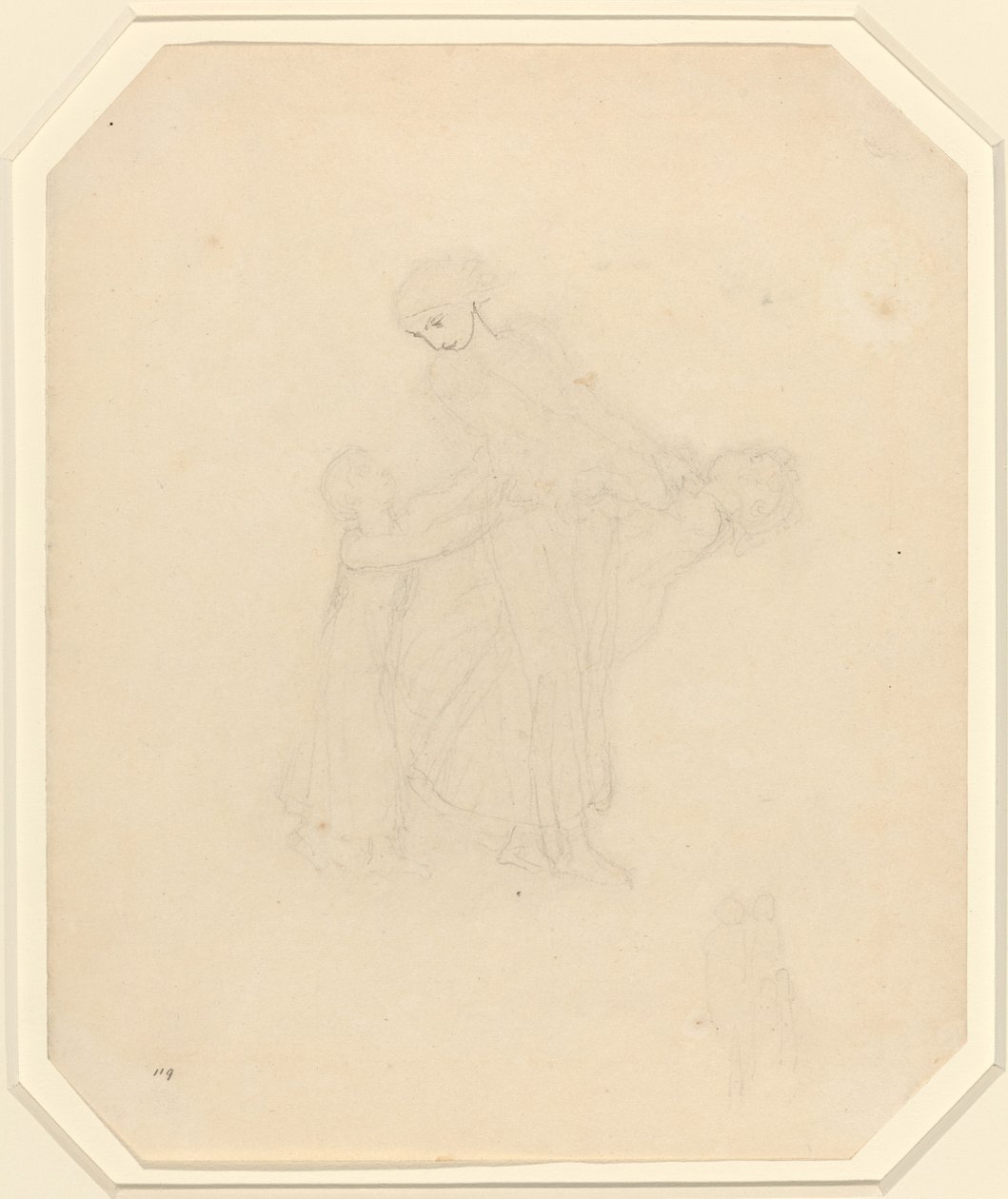 Adulte et Deux Enfants - John Flaxman