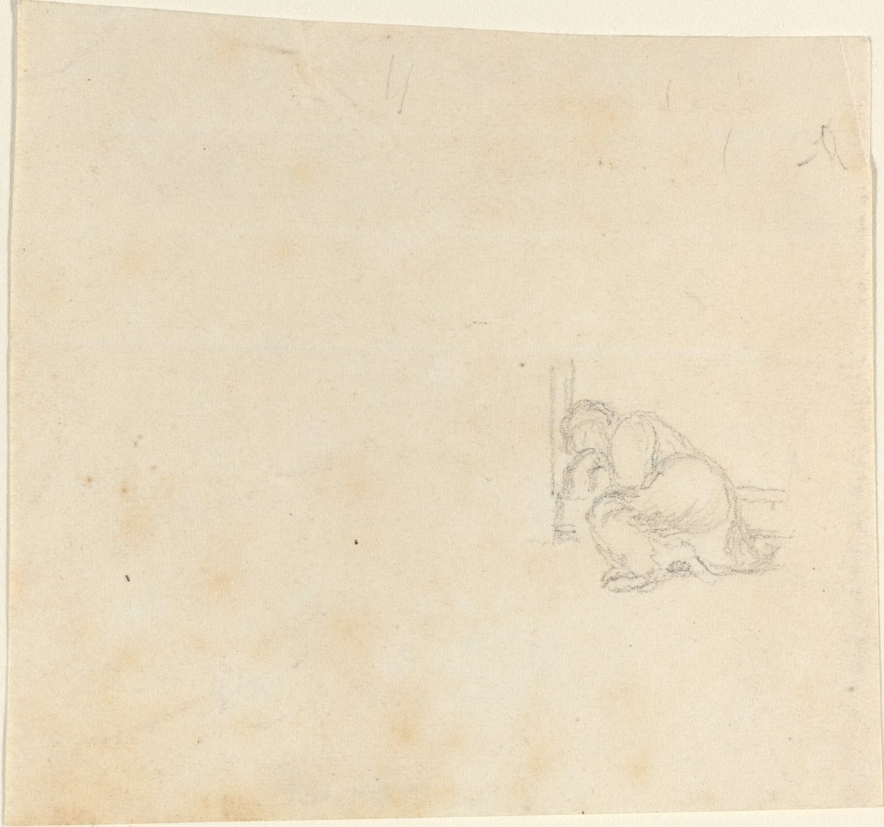 Figure dormant dans une porte - John Flaxman