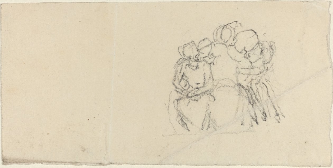 Groupe de figures entourant une figure assise - John Flaxman